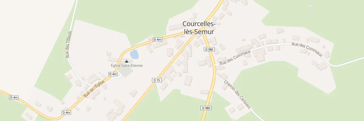 Plan du 7 Rte de Thoste à Courcelles-lès-Semur