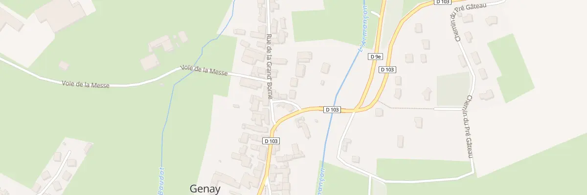 Plan du 5 Rue du Rocher à Genay