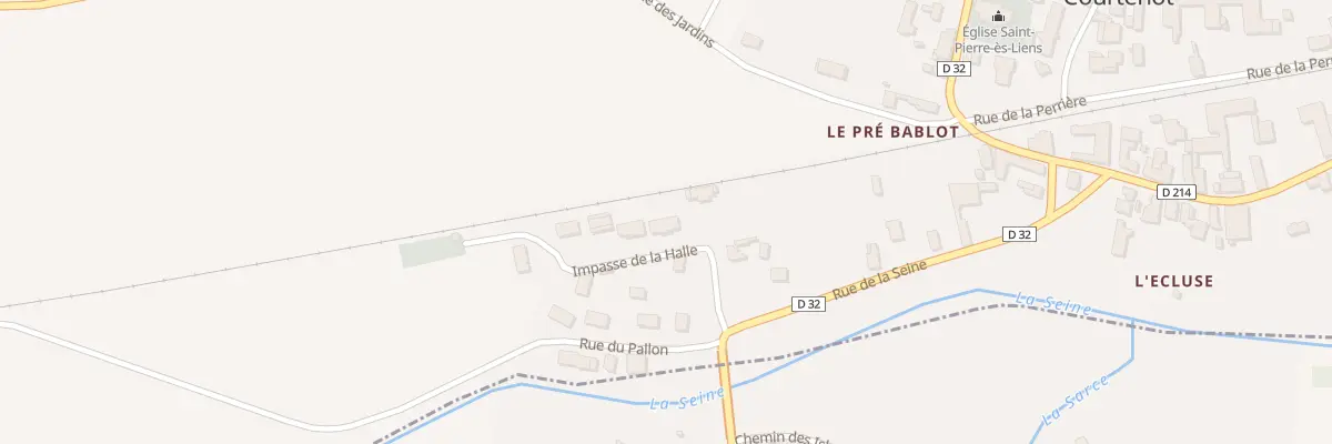 Plan du 2 Imp de la Halle à Courtenot