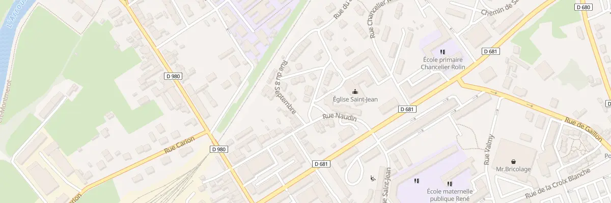 Plan du 1 Rue Eugène Chevalier à Autun