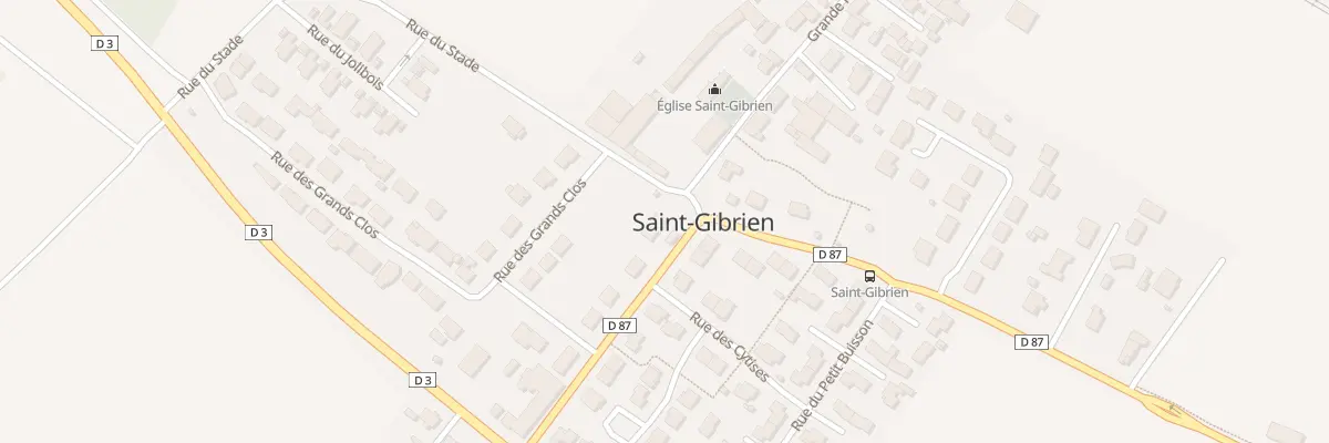 Plan du 7 Gr Grande Rue à Saint-Gibrien