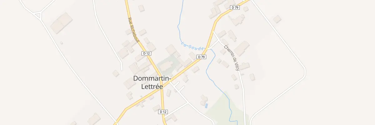 Plan du 3 Rte de Fontaine à Dommartin-Lettrée