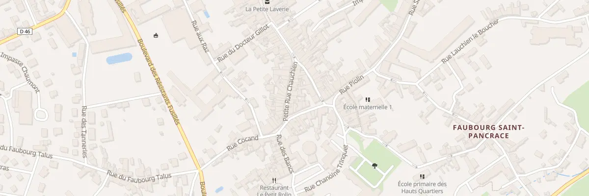 Plan du 13 Petite Rue Chauchien à Autun