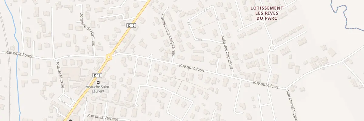 Plan du 9 Rue du Volvon à Veauche