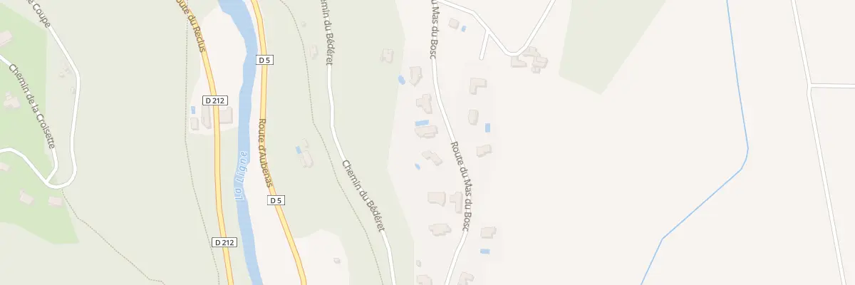 Plan du 5871 Mas du Bos à Largentière
