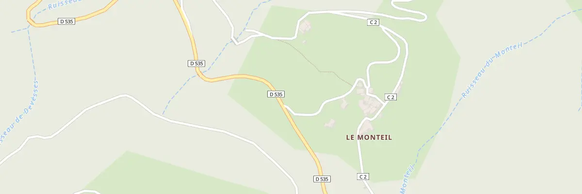 Plan du 5722 Le Monteil à Chazeaux