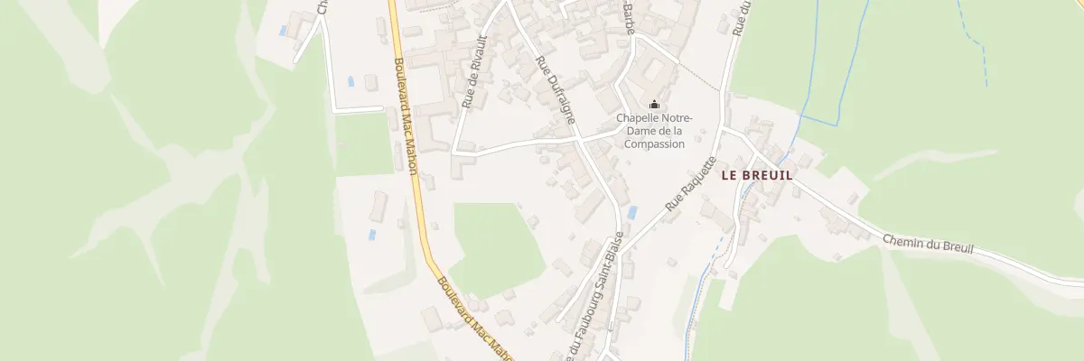 Plan du 36 Rue Dufraigne à Autun