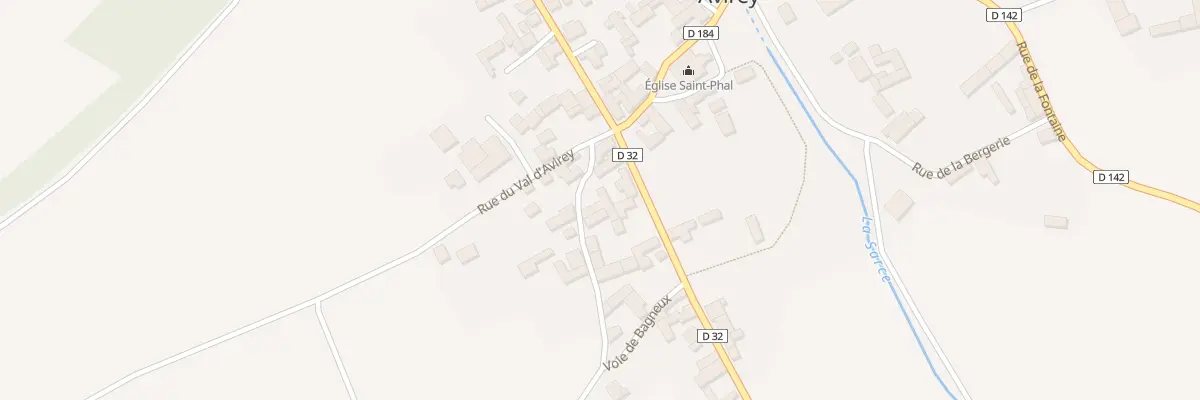 Plan du 1 Voie de Bagneux à Avirey-Lingey