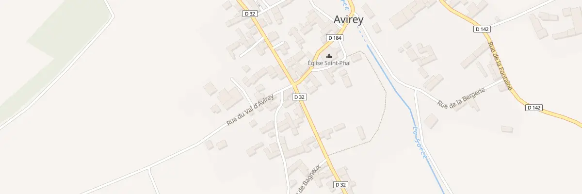 Plan du 2 Rte de Bagneux à Avirey-Lingey