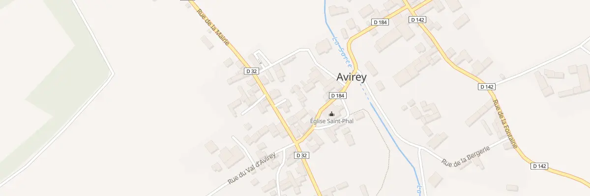 Plan du 8 Rue de la Mairie à Avirey-Lingey
