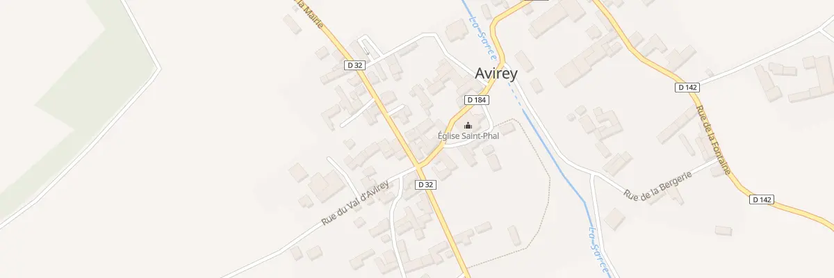 Plan du 2 Rue de la Mairie à Avirey-Lingey