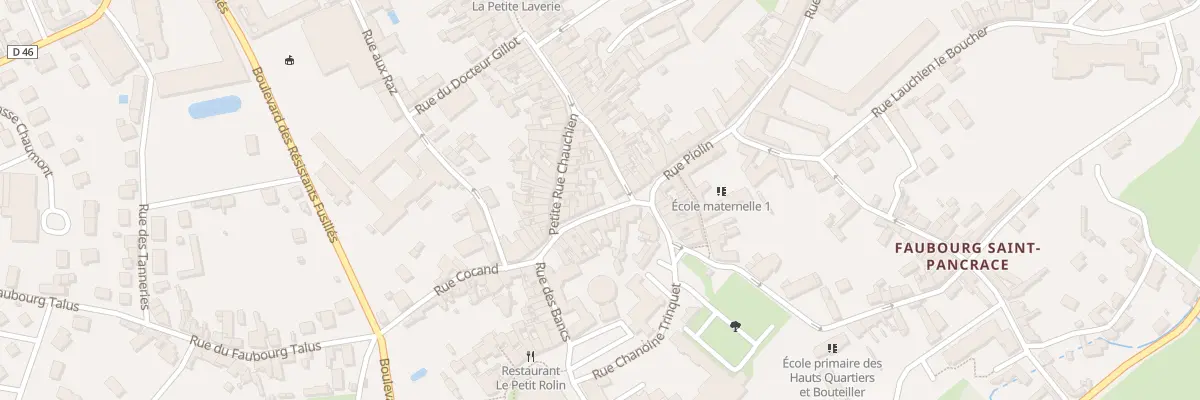Plan du 8 Rue aux Maréchaux à Autun