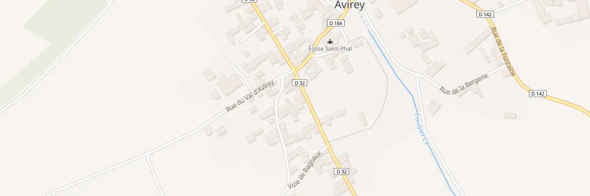 Plan du 4 Rte de Bagneux à Avirey-Lingey