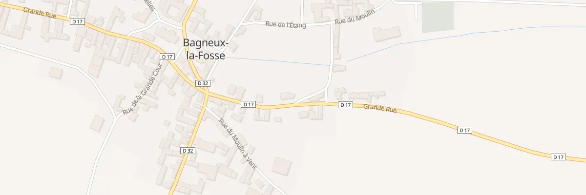 Plan du 33 Rue Grande Rue à Bagneux-la-Fosse