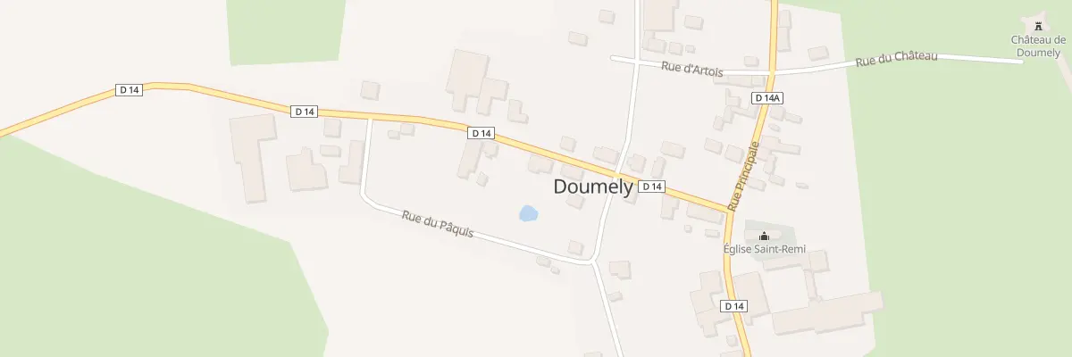 Plan du 9 Rte d’Adon à Doumely-Bégny