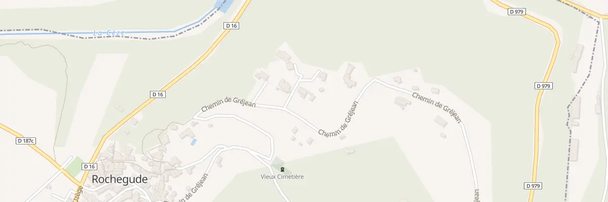 Plan du 327 Che de Gréjan à Rochegude