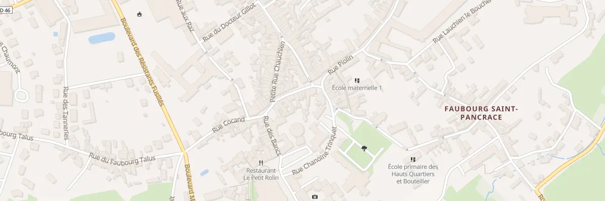 Plan du 7 Rue aux Maréchaux à Autun