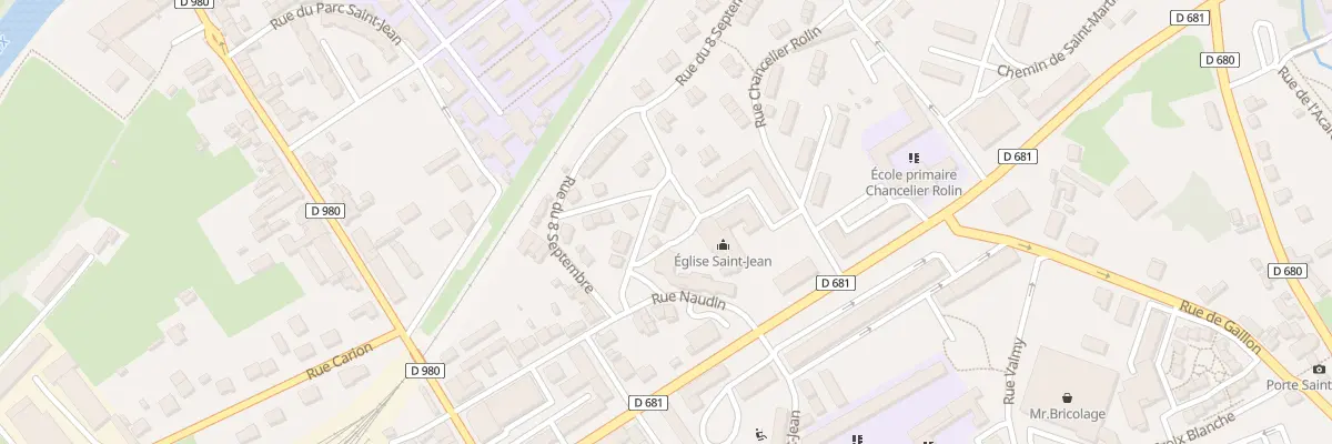 Plan du 6 Rue Eugène Chevalier à Autun
