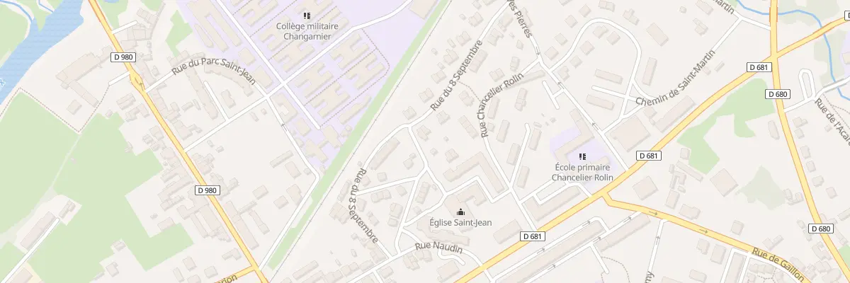 Plan du 14 Rue Eugène Chevalier à Autun