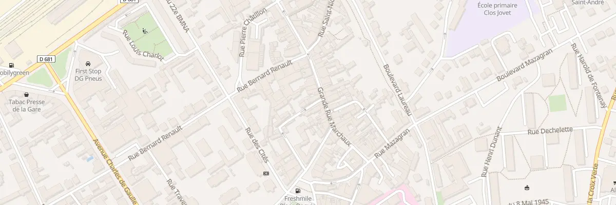 Plan du 21 Rue de la Vieille Halle à Autun