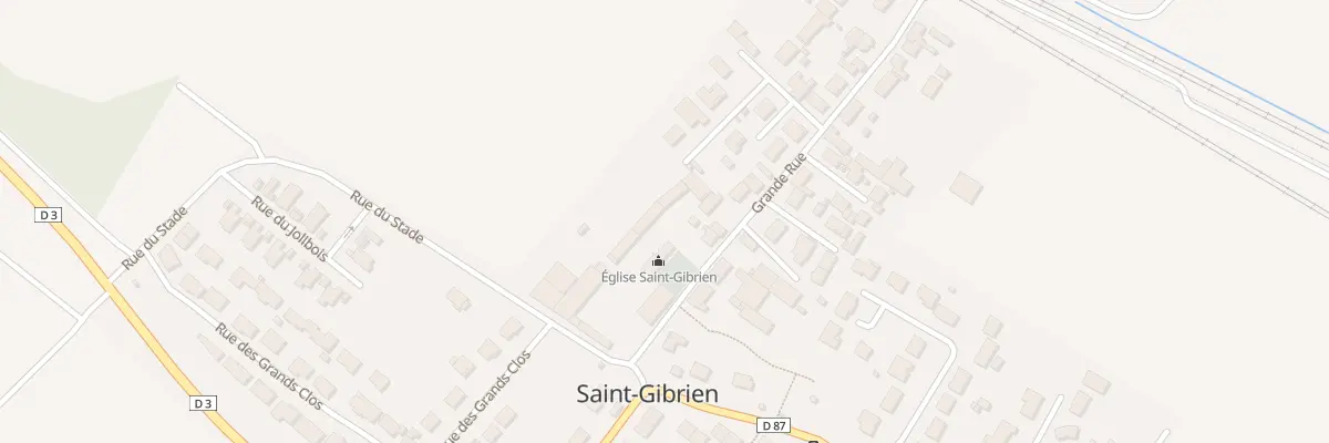 Plan du 11 Gr Grande Rue à Saint-Gibrien
