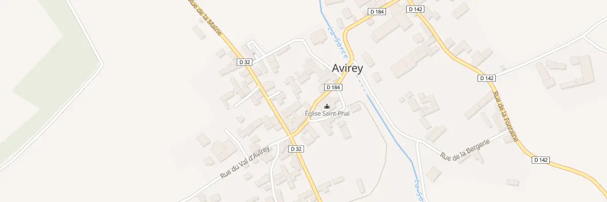 Plan du 7 Rue de l’Eglise à Avirey-Lingey