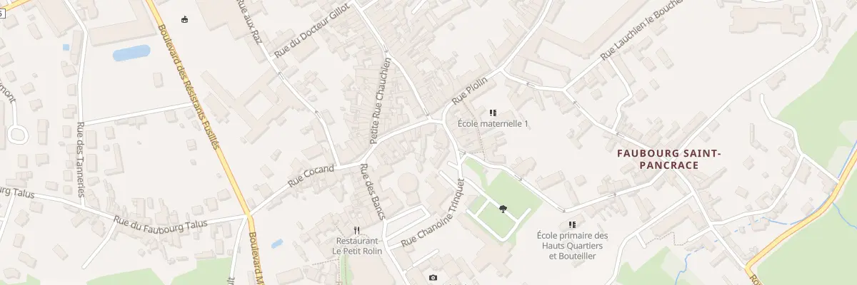 Plan du 1 Rue aux Maréchaux à Autun