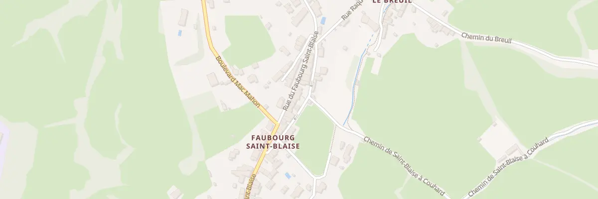 Plan du 13 Rue du Fbg Saint Blaise à Autun