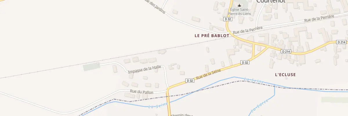 Plan du 5 Pl de la Gare à Courtenot