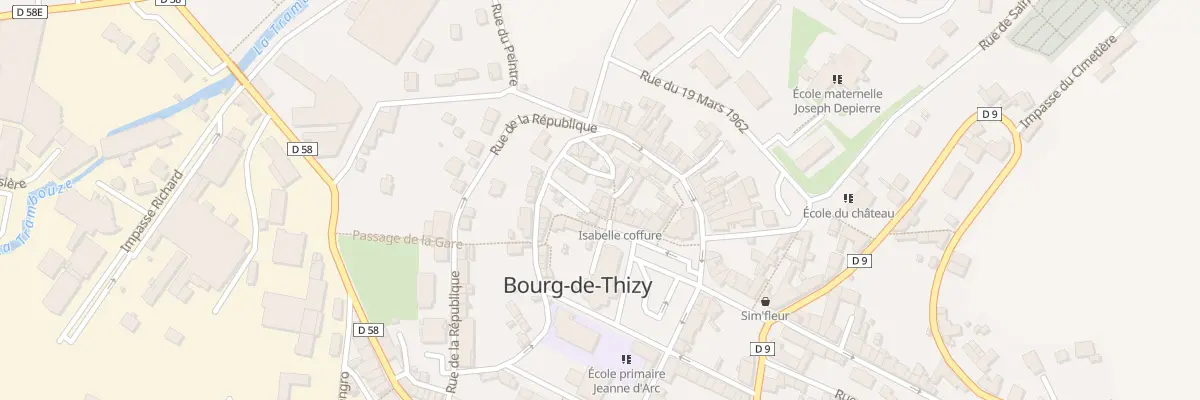 Plan du 5000 Ven du Clocher à Thizy-les-Bourgs