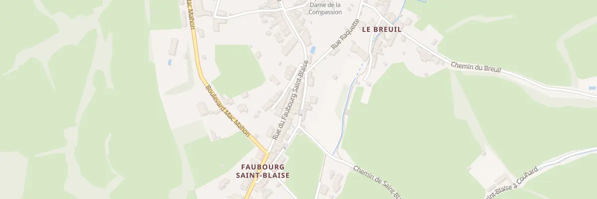 Plan du 5 Rue du Fbg Saint Blaise à Autun