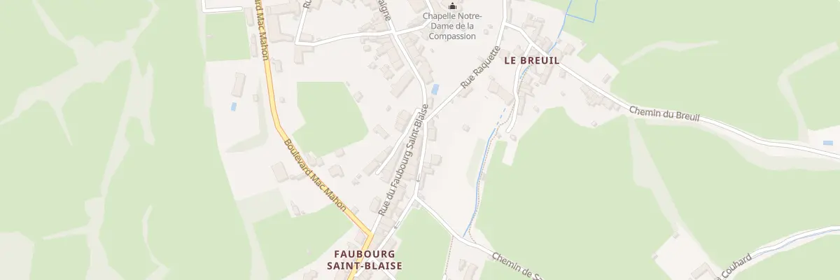 Plan du 3 Rue du Fbg Saint Blaise à Autun