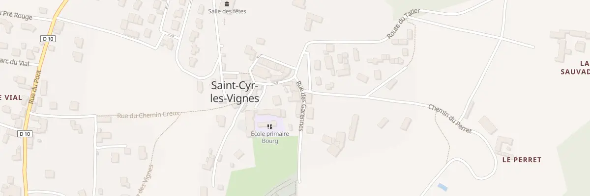 Plan du 30 Rue des Garennes à Saint-Cyr-les-Vignes