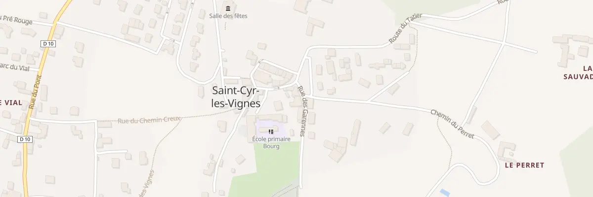 Plan du 20 Rue des Garennes à Saint-Cyr-les-Vignes