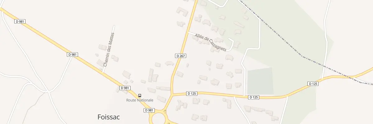 Plan du 122 Rte de Marignac à Foissac