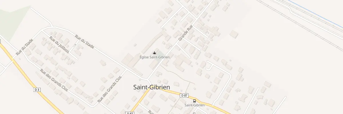 Plan du 20 Gr Grande Rue à Saint-Gibrien