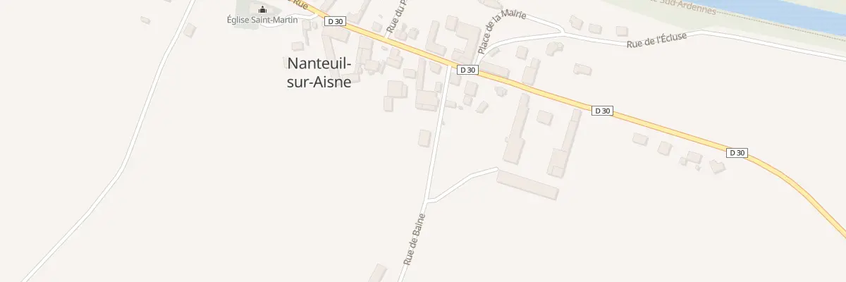 Plan du 6 Rue de Baine à Nanteuil-sur-Aisne