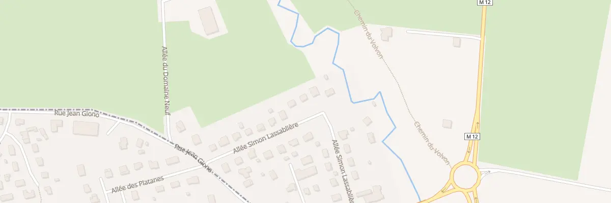 Plan du 5168 Pont Volvon à Chambœuf