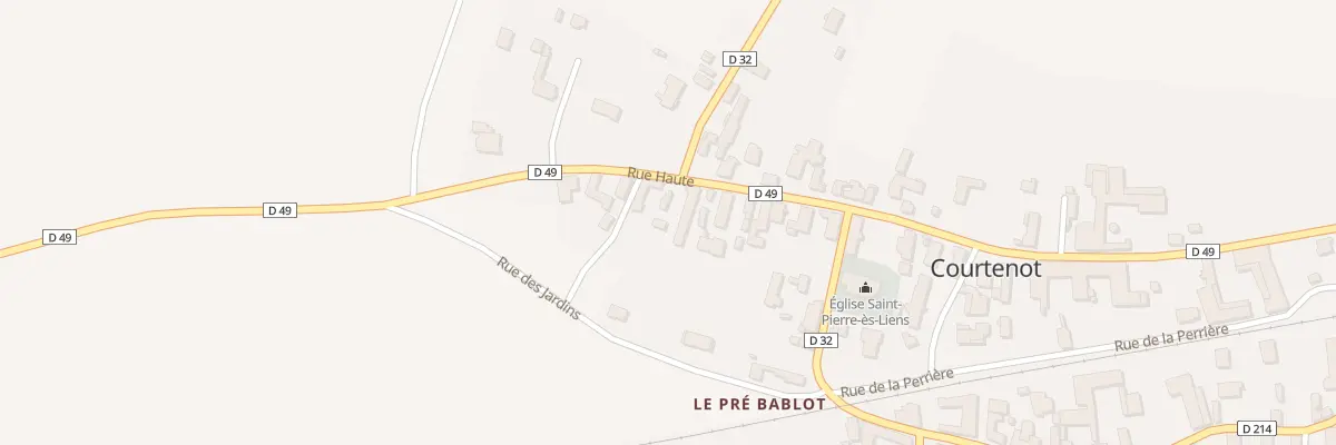 Plan du 35 Rue Haute à Courtenot