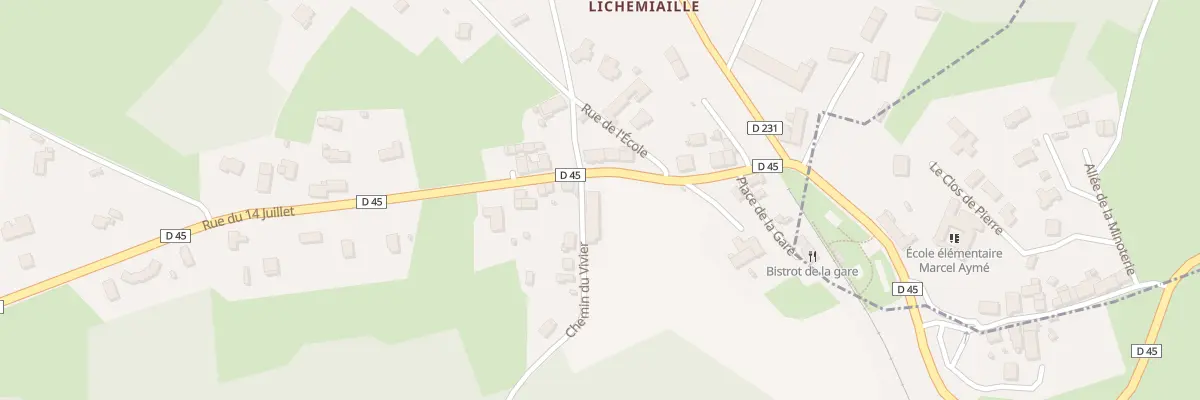 Plan du 1 Che du Vivier à Saint-Pal-de-Mons