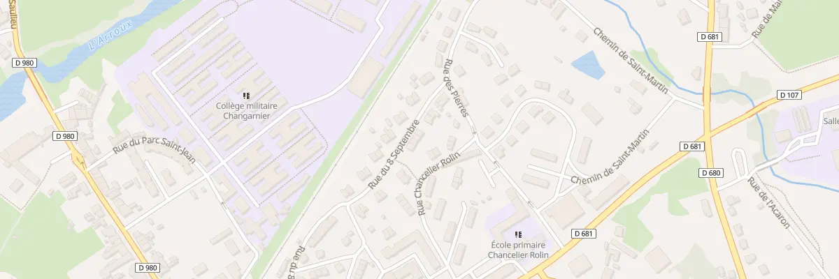 Plan du 34 Rue du 8 Septembre à Autun