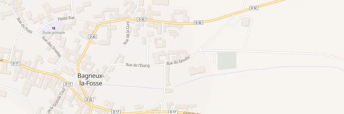 Plan du 3 Rue du Moulin à Bagneux-la-Fosse