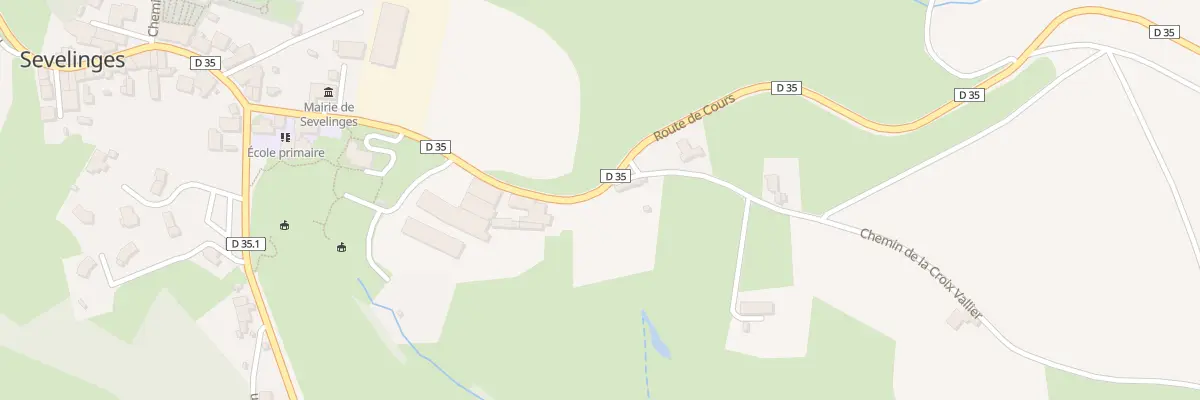 Plan du 16 Chem de la Croix Vallier à Sevelinges