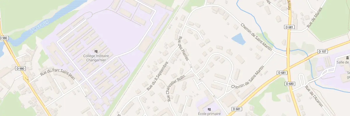 Plan du 40 Rue du 8 Septembre à Autun