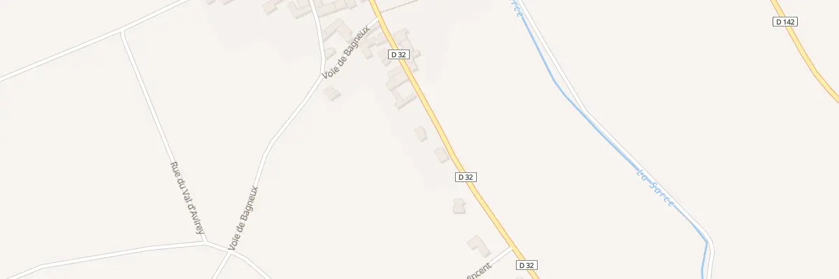Plan du 16 Rte de Bagneux à Avirey-Lingey