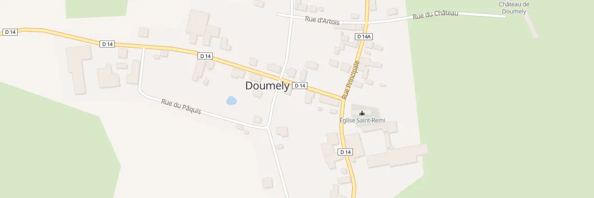 Plan du 3 Rte d’Adon à Doumely-Bégny