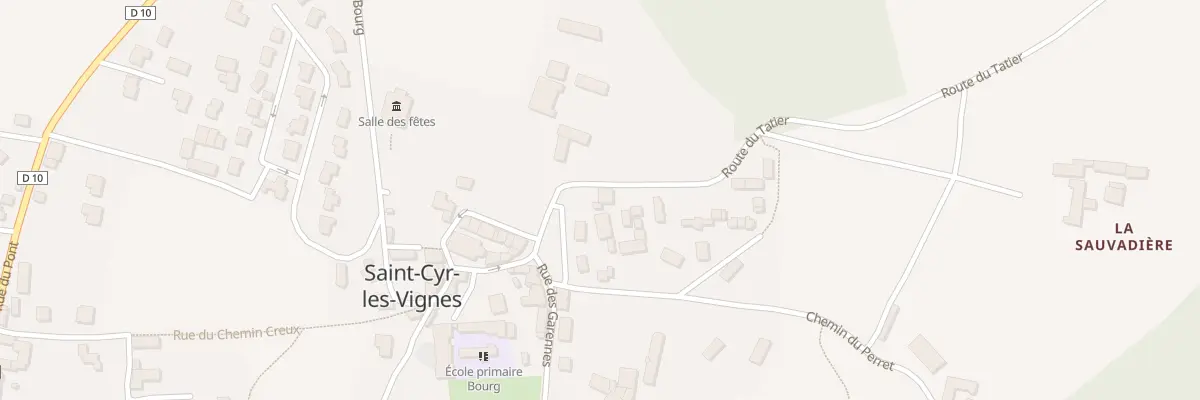 Plan du 66 Rte du Tatier à Saint-Cyr-les-Vignes