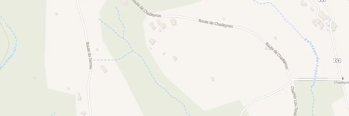 Plan du 308 Rte de Chadeyron à Montréal