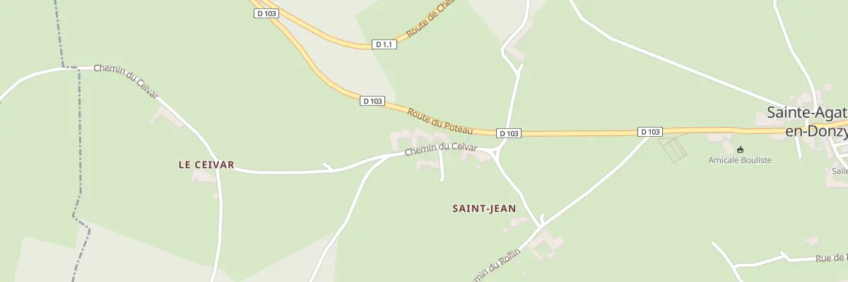 Plan du 78 Che du Ceivar à Sainte-Agathe-en-Donzy