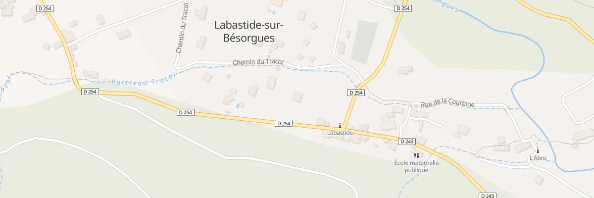 Plan du 688 Rte de la Besorgues à Labastide-sur-Bésorgues